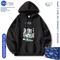 Nasa Azure Archive Merchandise Hoodie for Men 2025 New Autumn Anime Peripheral Clothing Jacket