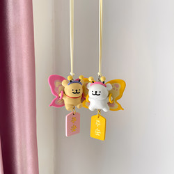 Line Art Puppy Car Hanging Ornament, Creative Cartoon Car Decoration, Playful New Car Decoration Gift for Friends