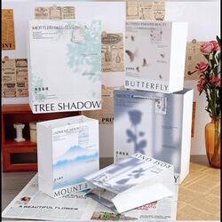 ins Wind White Cowhide Embossed Gift Bag Birthday Gift Valentine's Day Packaging Tote Bag Holiday Souvenir Paper Bag