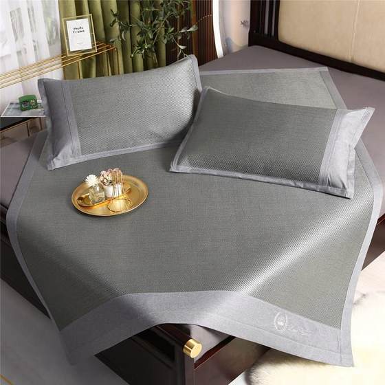 Mother and baby grade rattan mats, ice silk cold mats, thickened household summer foldable and washable natural air conditioning, summer grass mats