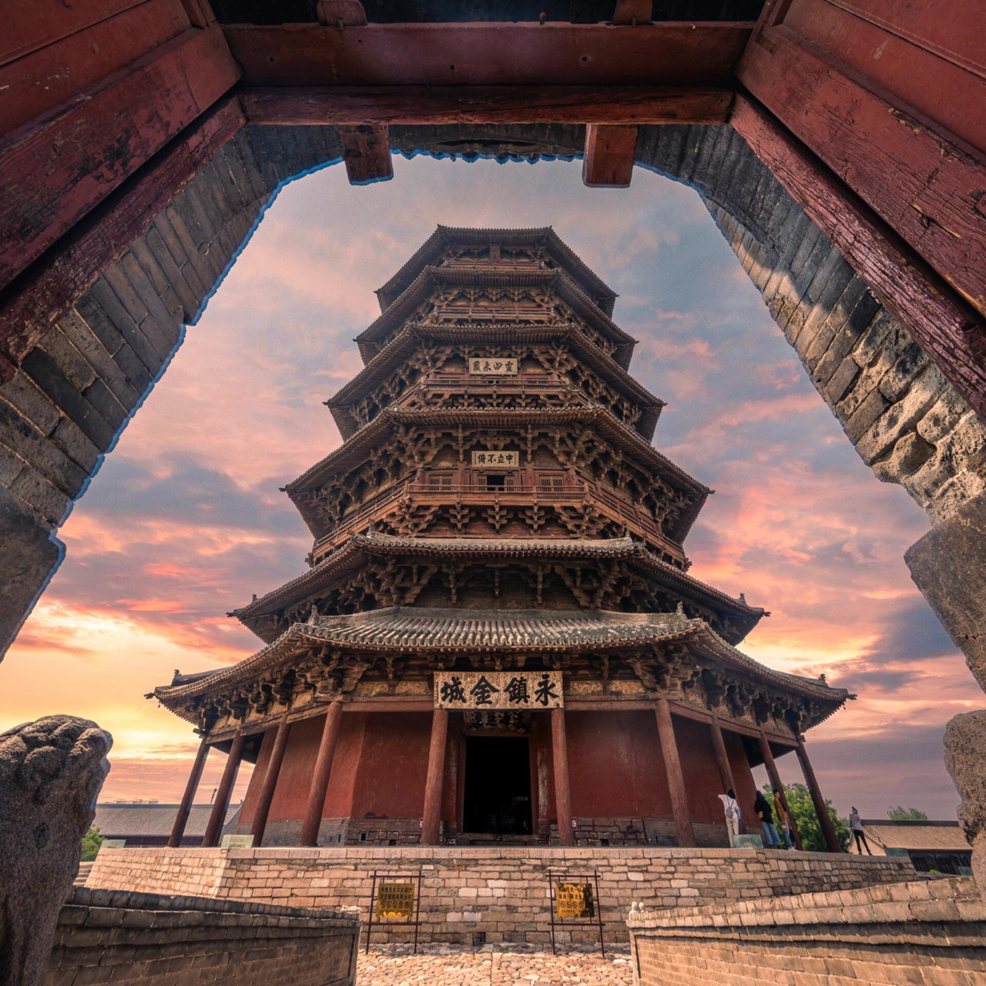 山西旅游太原大同平遥五台山应县木塔壶口平遥古城晋祠雁门关6日