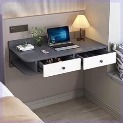 Wall-Mounted Computer Desk, Floating Bedside Wall Desk, Children's Study Writing Desk, Wall-Mounted Dressing and Storage Desk for Home and Office Use