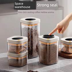 Light-proof sealed coffee bean storage tank food-grade vacuum exhaust milk powder storage tank coffee powder storage storage bottle