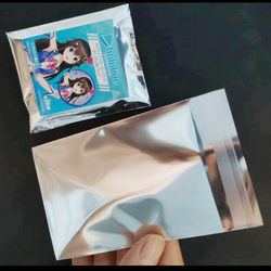 Blind Box Self-Sealing Bag, Opaque Aluminum Foil, Anti-Static Silver Self-Adhesive Bag, Aluminized Film, Non-Transparent Express Plastic Bag