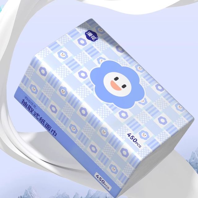 Manhua paper-pumping whole box, large bag, four-sided napkin, embossed home affordable wholesale facial tissue, toilet paper towel