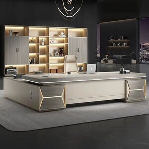 
President manager supervisor executive desk simple modern light luxury boss leadership furniture office desk and chair set