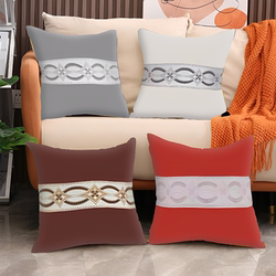 Nordic Light Luxury Pillow, New Chinese Style Sofa Cushion, Car Office Backrest, Simple Pillowcase, Bedside Pillow