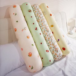 Long Pillow, Pure Cotton, Cylindrical Pillow, for Girls to Sleep on Their Side, Special for Leg-Hugging, All-Cotton Long Pillowcase Without Core, for Men