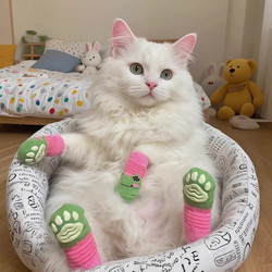 Cat Socks Are Non-Slip and Won'T Fall Off, Anti-Scratch, Suitable for Ragdoll, British Shorthair Kittens and Dogs, Cute Autumn and Winter Pet-Specific Shoes