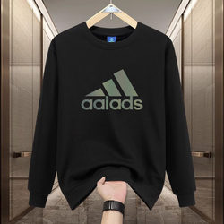 90% off Special Zone | Limited Time Sale | New Autumn/Winter Pure Cotton Long Sleeve Round Neck Fleece-Lined Couple Sweatshirt Base Shirt