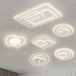 Zhongshan Lighting Factory Direct Sales Store Living Room Lamp 2025 New Modern Casual and Atmospheric Whole House Package Ceiling Lamp