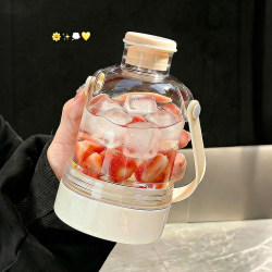 Summer Ice Cube Water Cup and Pot, Portable Ice Cube Mold, Ice Box for Work, Portable Coffee Cold Brew Fruit Tea Cup