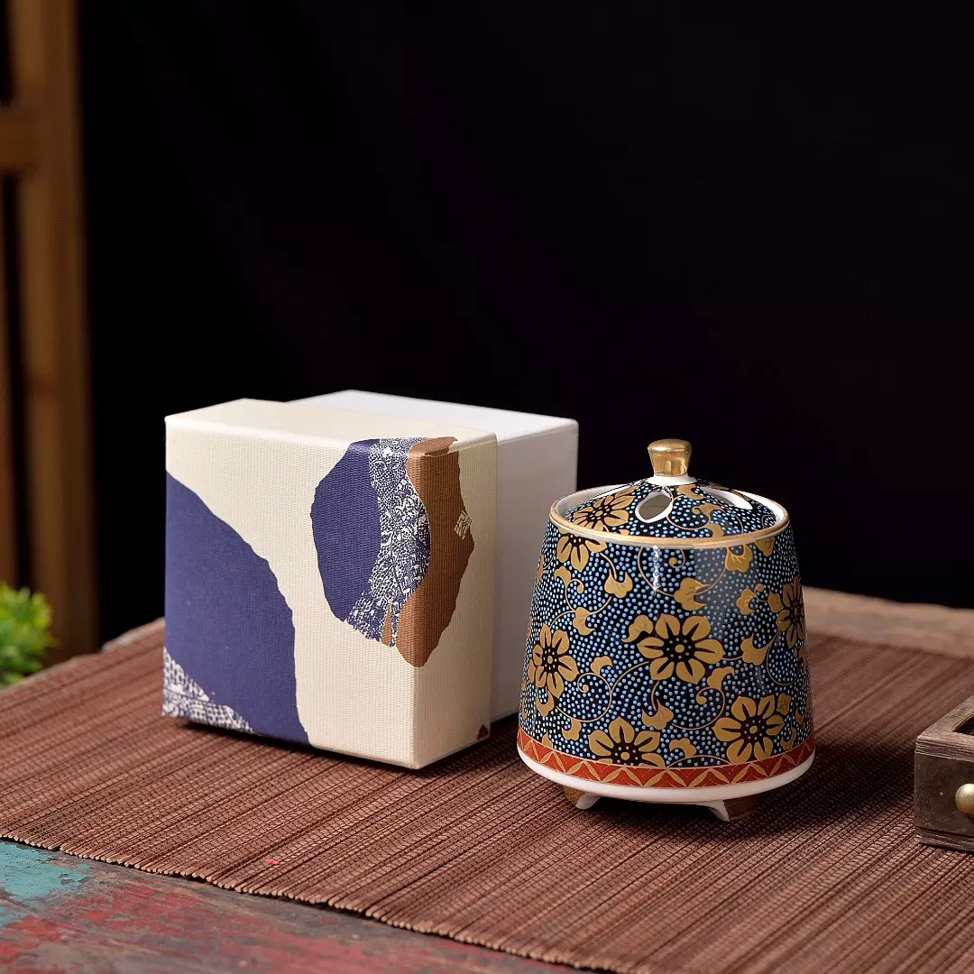 日本九谷烧九谷青郊香炉-Taobao Singapore