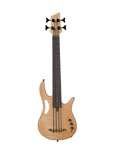Akama Mini Electric Bass - 24 Fret Rosewood Fingerboard