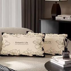 Sofa French Retro Ins Living Room Pillow Nordic Light Luxury Cushion Modern Pillow Simple Headboard Backrest
