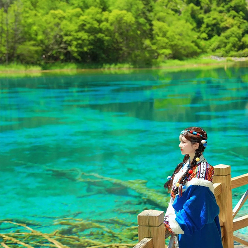 5天4晚0隐形消费0购物 四川成都九寨沟旅游黄龙熊猫乐园2+1保姆车