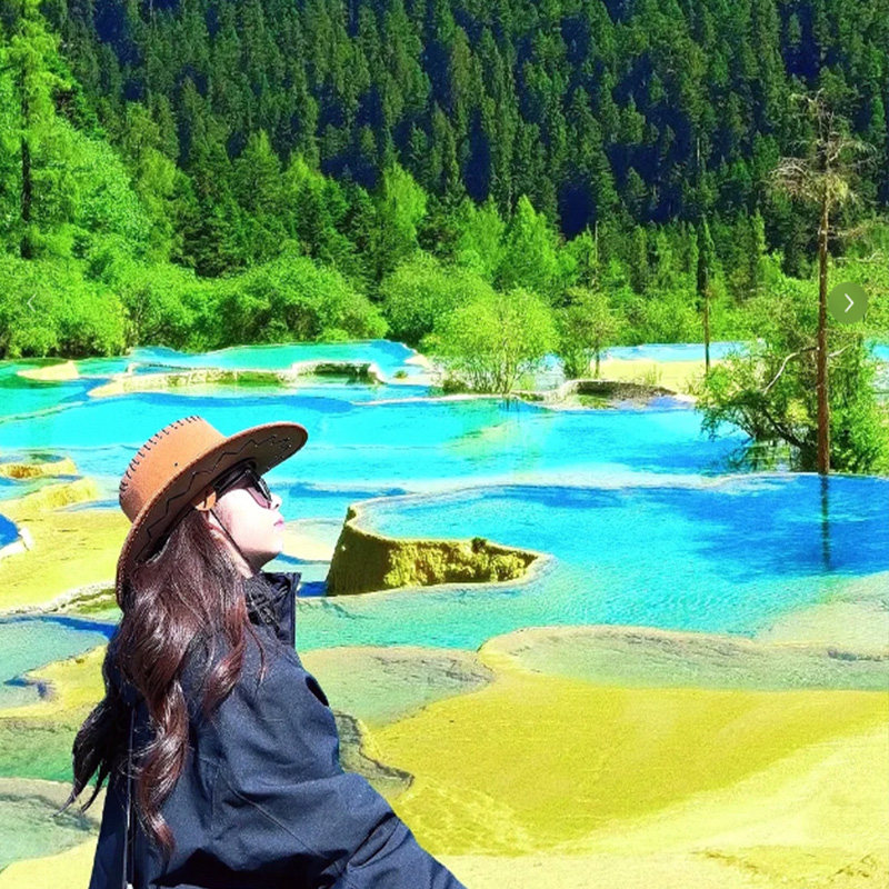 8天0购物四川成都旅游峨眉山乐山都江堰熊猫乐园九寨沟黄龙含机票