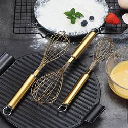 Stainless steel manual egg beater home hand-cranked egg mixing and dough artifact extended and thickened baking tool