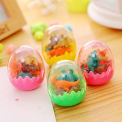 Creative Cartoon Mini Dinosaur Egg Eraser for Children and Students, Stationery, School Surrounding Stores, Small Toys