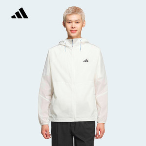 
adidas Adidas cool sports casual hooded thin jacket 2026 summer men's woven jacket KR2512