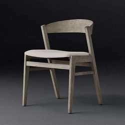Nordic creative solid wood designer backrest armchair backrest chair modern minimalist cafe leisure dining chair