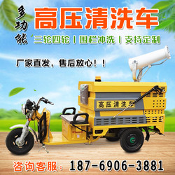 Electric High-Pressure Cleaning Truck New Energy Small Fog Cannon Road Rinse Truck Community Property Guardrail Electric Sprinkler Truck