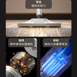 Xiaoxin Handheld Vacuum Cleaner with Strong Suction, Household Vacuum-Mop Combo, Car-Mounted Three-In-One Cleaning and Dust Removal Device