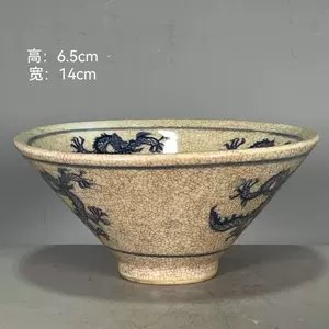 お得NEWNW5157 11 中国磁器 陶芸 磁器『明青花杯一』施釉陶 古代工芸品 陶芸 精美彫 置物 收藏品 清