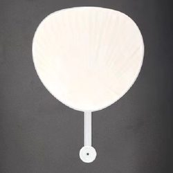 DIY Blank Cheering Fan Advertising Fan Plastic Handmade Veneer Fan Solid Color Fan 29*27 Japanese and Korean Cheering Fan