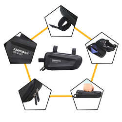 Bicycle bag EVA hard shell top tube hanging saddle bag waterproof beam bag front beam bag cycling bag tool bag hanging bag
