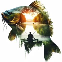 New Creative High-End Fishing Stickers, Car Stickers, Wall Stickers, Indoor Wall Fishing Box Car Decoration Self-Adhesive Stickers