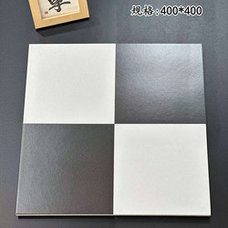 Black and White Checkered Tiles for Kitchen and Bathroom, Popular in Internet-Famous Restaurant Chains, Cafes, Hotels, and Guesthouses, Wall and Floor Tiles 400