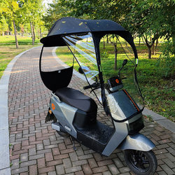 Electric Vehicle Canopy, Small Battery Bicycle Shelter, Detachable Sunshade, Sun Protection, Rain Protection, Windproof Cover, Thickened