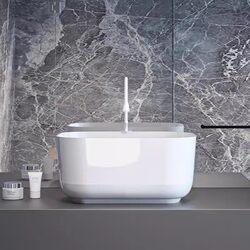 Countertop Basin for Home Use, Large Size Wash Basin, Bathroom Deep Wash Basin, Balcony Splash-Proof Ceramic Laundry Basin