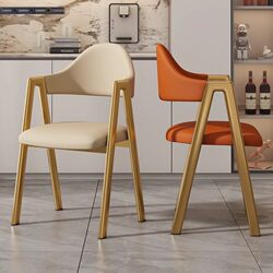 Light Luxury Dining Chair, Home Leisure Chair with Backrest, Simple Modern Internet-Famous Stool, A-Shaped Chair, Restaurant Reception and Negotiation Chair