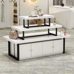 Supermarket island cabinet, stationery, accessories, clothing, maternal and child pet store, Duitou display rack, display table, flowing water, Taichung island table, no