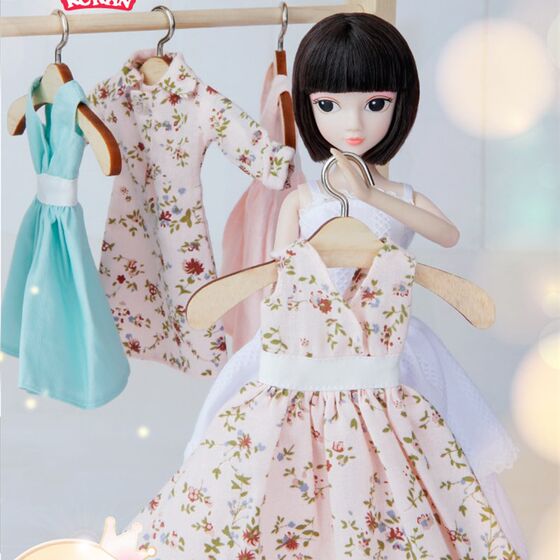 New Kerr Little White Dress Series DIY Simple Makeup Doll Girl Dress Up Toy R Toy Gift 99055