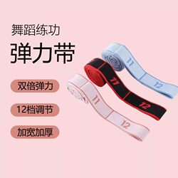 Resistance Training Elastic Band for Leg Exercises, Segmented into 12 Sections, Adjustable Resistance Band, Stretching Band for Home Workouts