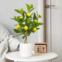Simulated Orange Tree, Lemon Tree Ornaments, Simulated Potted Plants, Living Room Decorations, Simulated Plants, Fake Flowers, Simulated Green Plants