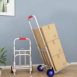 German Quality Hand-Pulled Cart, Foldable Household Transport Trolley, Shopping and Grocery Cart, Portable Luggage Puller