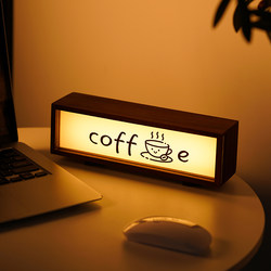 Cafe Bar Counter Tabletop Decorations, Ambient Lights, Night Lights, Creative Decorations, Coffee Corner Arrangement, Light Signs, Opening Gifts