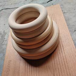 Gymnastics Rings for Children's Entertainment Venues, Fitness Home Use, Indoor Adult Pull-Up Rings, Birch Wood Rings