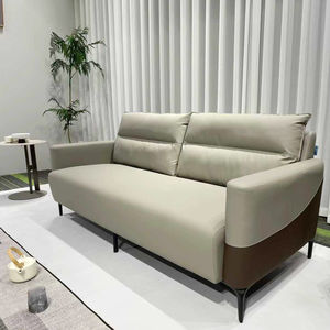 
Boss office sofa modern minimalist business reception room rest area three-seat Xipi coffee table combination