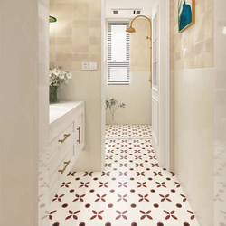 Small Flower Tiles Simple Retro Fresh Kitchen and Bathroom Sun Popular Restaurant Chain Shop Coffee Hotel B&B Wall Floor Tiles 200