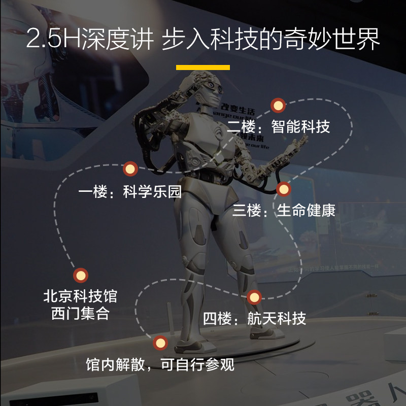 猩咖说★北京中国科学技术馆含门票2.5H亲子研学包团讲解北京旅游