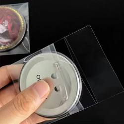 Pocket Romance: 20 Silk Thickened Protective Bags, High Transparency Protective Sleeves, Self-Sealing Self-Adhesive Bags for Badge Storage