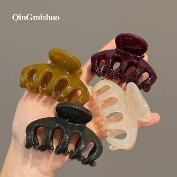 Shark clip medium size grab back head hair clip female temperament clip hair clip autumn high ponytail clip claw claw headgear