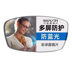Wanxin Optical lenses 1.74 Ultra -thin lens anti -blue light color transformer high digital myopia customization 1.67 with glasses astigmatism