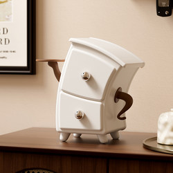 Weird and Quirky Desktop Drawer Storage Box for Entryway, Remote Control, Keys, Small Items, Plastic Organizer Box