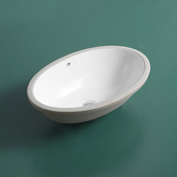 Embedded Square, Oval, and Round Under-Counter Washbasins for Home Use, Available in Various Sizes, Ceramic Washbasins for Balcony Use